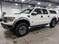 Vehiculos salvage en venta de Copart Ham Lake, MN: 2013 Ford F150 SVT Raptor