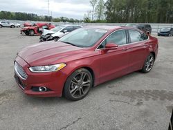 Salvage cars for sale at Dunn, NC auction: 2016 Ford Fusion Titanium
