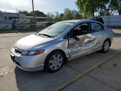 Honda salvage cars for sale: 2007 Honda Civic LX