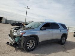 Salvage cars for sale at Andrews, TX auction: 2018 Chevrolet Traverse LS