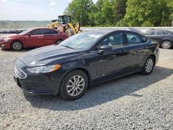 Salvage cars for sale at Concord, NC auction: 2017 Ford Fusion S