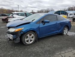 Salvage cars for sale at East Granby, CT auction: 2015 Honda Civic LX