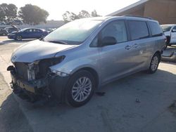 Salvage cars for sale at Hayward, CA auction: 2011 Toyota Sienna XLE