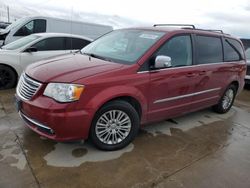 Salvage cars for sale from Copart Grand Prairie, TX: 2015 Chrysler Town & Country Touring L