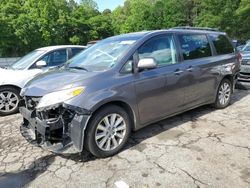 Salvage cars for sale at Austell, GA auction: 2012 Toyota Sienna XLE