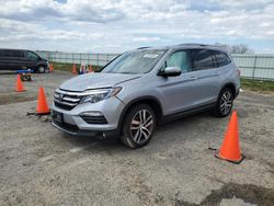 Salvage cars for sale at Mcfarland, WI auction: 2017 Honda Pilot Touring