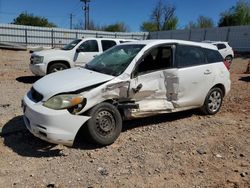 Salvage cars for sale from Copart Oklahoma City, OK: 2003 Toyota Corolla Matrix XR