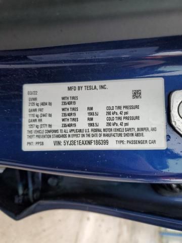 2022 Tesla Model 3