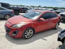 Salvage cars for sale from Copart San Antonio, TX: 2010 Mazda 3 S