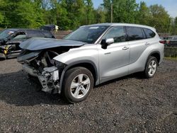 Salvage cars for sale from Copart Finksburg, MD: 2021 Toyota Highlander Hybrid LE