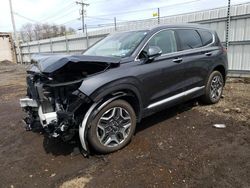 Salvage cars for sale at New Britain, CT auction: 2022 Hyundai Santa FE Limited