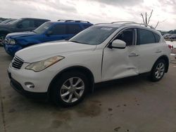 Salvage cars for sale at Grand Prairie, TX auction: 2008 Infiniti EX35 Base