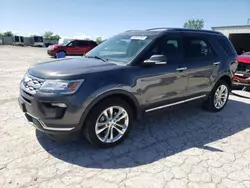 Salvage cars for sale at Kansas City, KS auction: 2018 Ford Explorer Limited