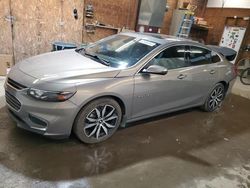 Salvage cars for sale at Ebensburg, PA auction: 2017 Chevrolet Malibu LT