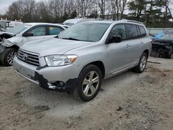 Salvage cars for sale at North Billerica, MA auction: 2008 Toyota Highlander Limited