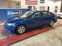 Salvage cars for sale from Copart Angola, NY: 2013 Honda Civic LX