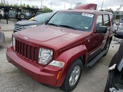 Salvage cars for sale at Cahokia Heights, IL auction: 2011 Jeep Liberty Sport