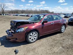 Salvage cars for sale from Copart Des Moines, IA: 2008 Honda Accord EXL