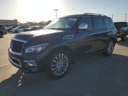 Salvage cars for sale at Wilmer, TX auction: 2015 Infiniti QX80