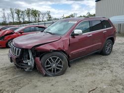 Salvage cars for sale at Spartanburg, SC auction: 2017 Jeep Grand Cherokee Limited