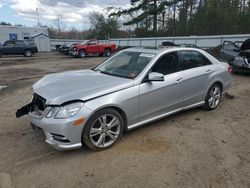 Salvage cars for sale from Copart Lyman, ME: 2013 Mercedes-Benz E 350 4matic