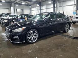 Salvage cars for sale from Copart Ham Lake, MN: 2018 Infiniti Q50 Luxe