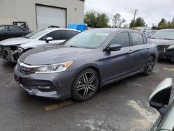 Salvage cars for sale from Copart Woodburn, OR: 2016 Honda Accord Sport