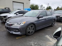 Honda Accord Sport Vehiculos salvage en venta: 2016 Honda Accord Sport