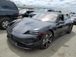 Salvage cars for sale at Martinez, CA auction: 2021 Porsche Taycan Turbo