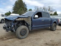 Salvage cars for sale at Finksburg, MD auction: 2015 Ford F150 Supercrew