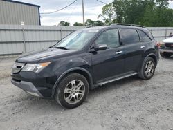 Salvage cars for sale at Gastonia, NC auction: 2007 Acura MDX Technology