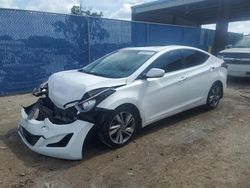 Salvage cars for sale at Riverview, FL auction: 2016 Hyundai Elantra SE