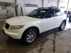 Salvage cars for sale at Fredericksburg, VA auction: 2008 Infiniti FX35