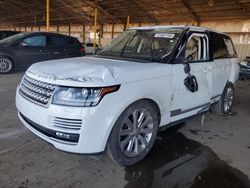 Salvage cars for sale from Copart Phoenix, AZ: 2016 Land Rover Range Rover HSE