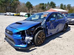 Salvage cars for sale at Mendon, MA auction: 2018 Subaru WRX