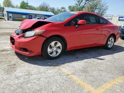 Salvage cars for sale from Copart Wichita, KS: 2012 Honda Civic LX