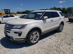 Salvage cars for sale from Copart New Braunfels, TX: 2018 Ford Explorer Limited