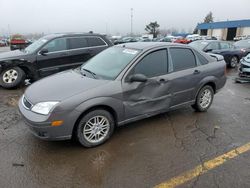 Salvage cars for sale from Copart Woodhaven, MI: 2007 Ford Focus ZX4