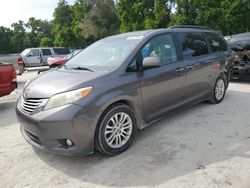 Vehiculos salvage en venta de Copart Ocala, FL: 2015 Toyota Sienna XLE