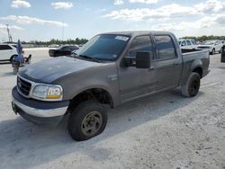 Salvage cars for sale at Arcadia, FL auction: 2002 Ford F150 Supercrew