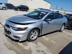 Salvage cars for sale from Copart Haslet, TX: 2017 Chevrolet Malibu LS