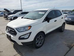 Salvage cars for sale at Grand Prairie, TX auction: 2018 Ford Ecosport S