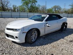 Salvage cars for sale from Copart Columbus, OH: 2015 Chevrolet Camaro LT