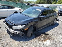 Salvage cars for sale from Copart Riverview, FL: 2018 Honda Civic LX
