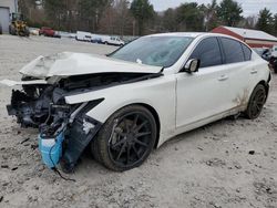 Salvage cars for sale from Copart Mendon, MA: 2021 Infiniti Q50 Luxe