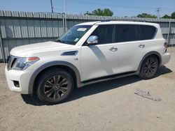 Salvage cars for sale at Shreveport, LA auction: 2017 Nissan Armada Platinum