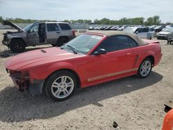 Salvage cars for sale at Kansas City, KS auction: 2002 Ford Mustang