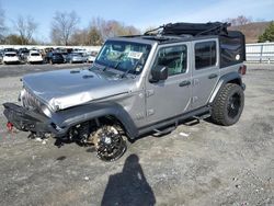 Salvage cars for sale at Grantville, PA auction: 2018 Jeep Wrangler Unlimited Sport