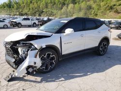 Salvage cars for sale at Hurricane, WV auction: 2022 Chevrolet Blazer RS