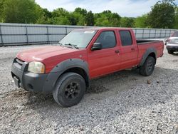 Nissan salvage cars for sale: 2002 Nissan Frontier Crew Cab XE